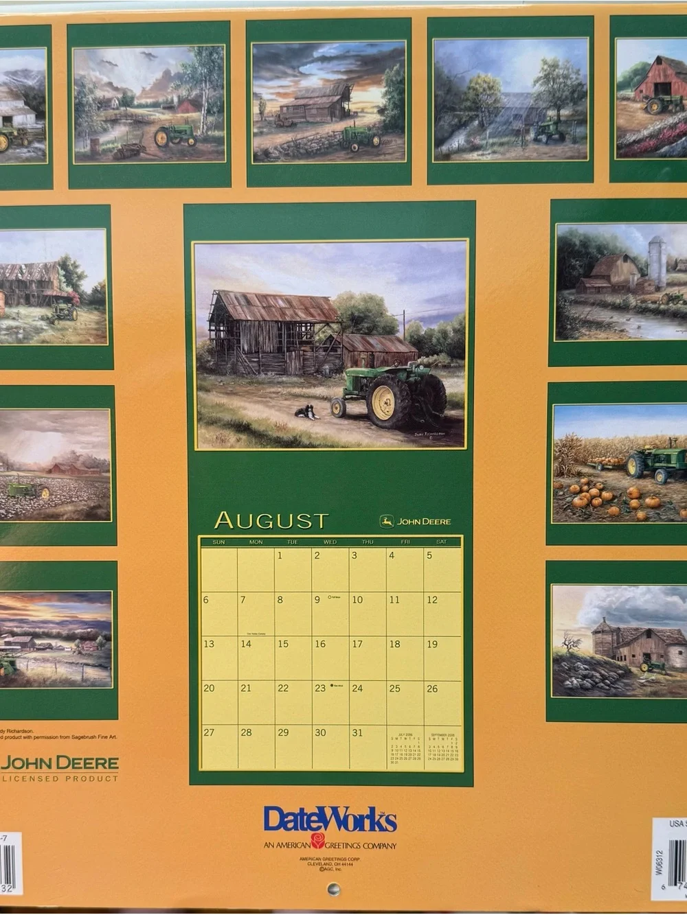 John Deere 2006 Sixteen-Month Wall Calendar DateWorks Calendar/Used
